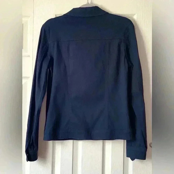 Metro Blues Jacket Navy Blue Spring Tall Trucker Style jacket and pants Sz 6T - Picture 2 of 7